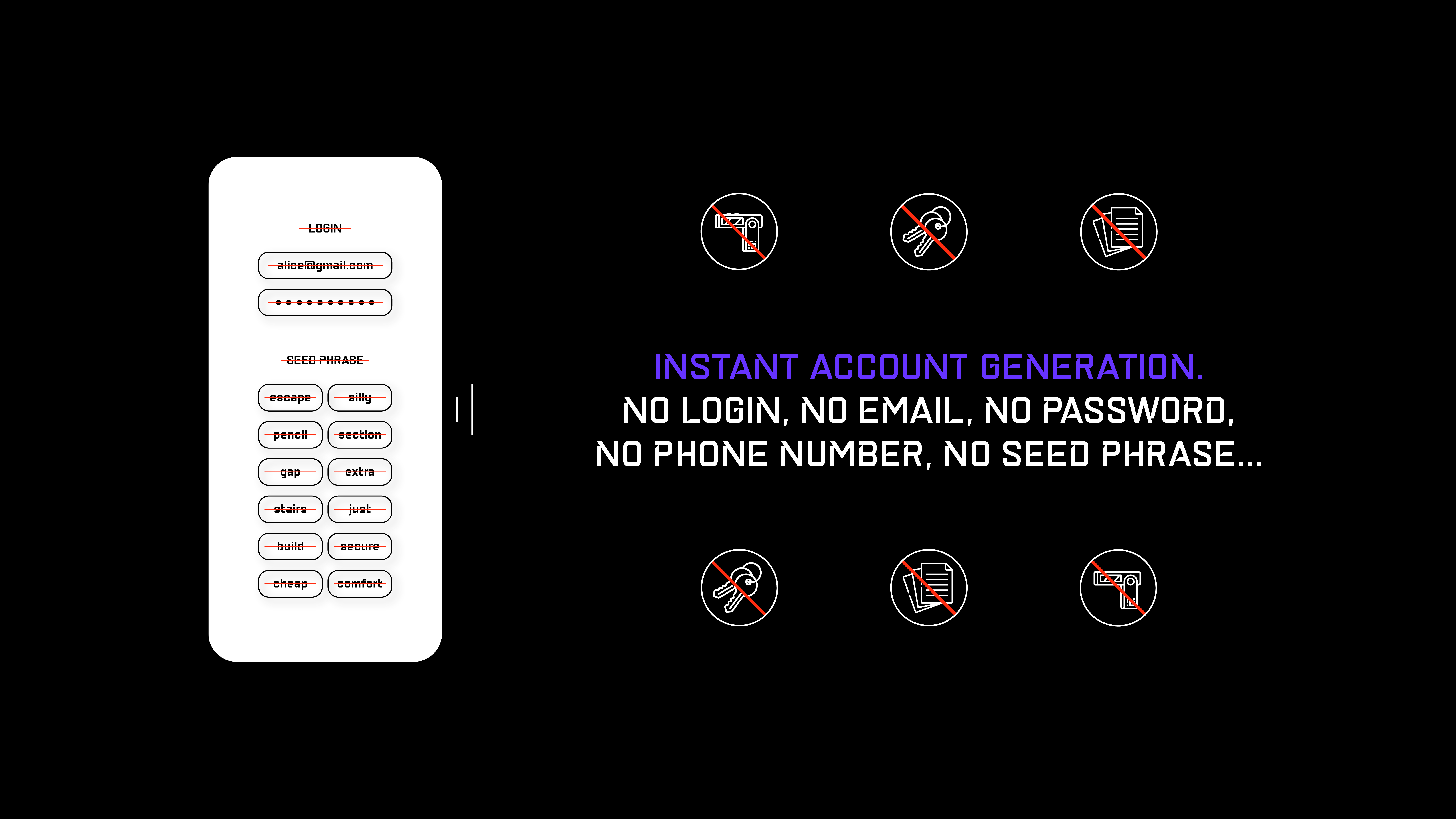 Instant Account Generation