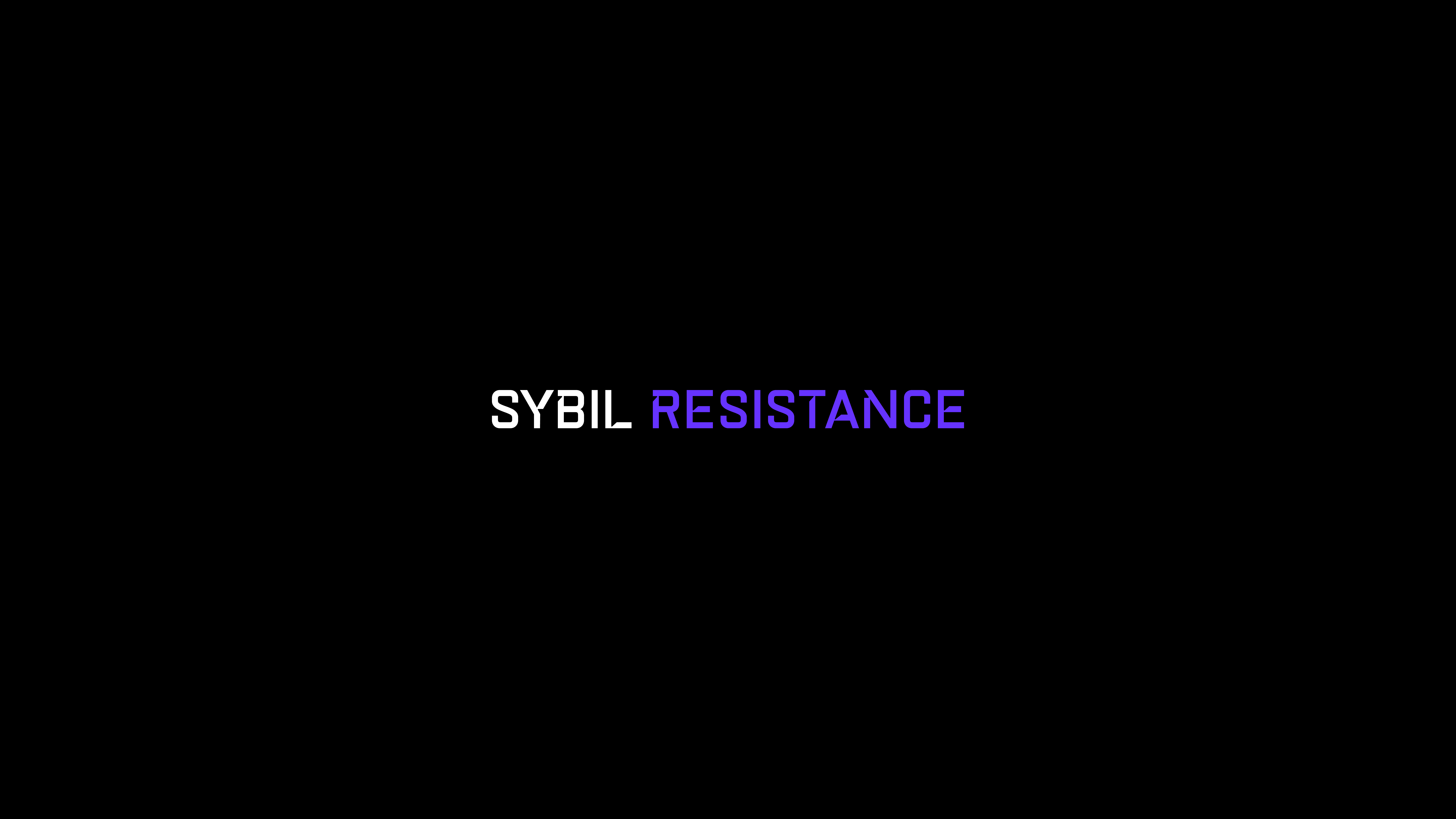 Sybil Resistance